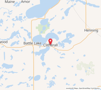 Map of Clitherall, Minnesota