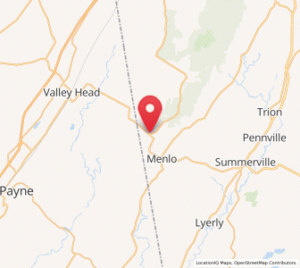 Map of Cloudland, Georgia
