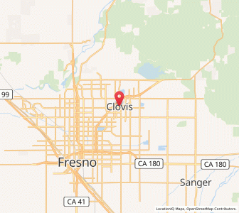 Map of Clovis, California