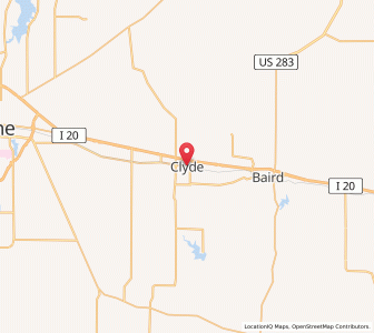 Map of Clyde, Texas