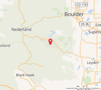 Map of Coal Creek, Colorado