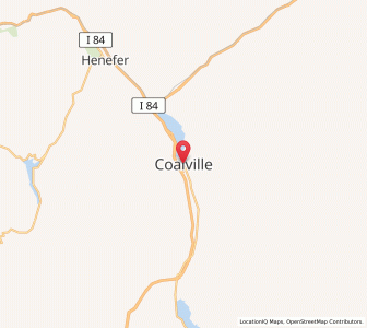 Map of Coalville, Utah