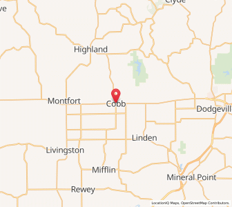 Map of Cobb, Wisconsin