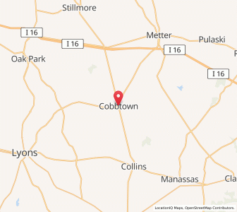 Map of Cobbtown, Georgia