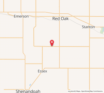 Map of Coburg, Iowa