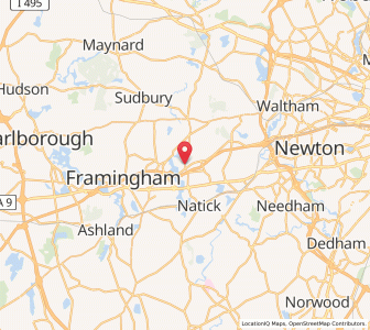 Map of Cochituate, Massachusetts