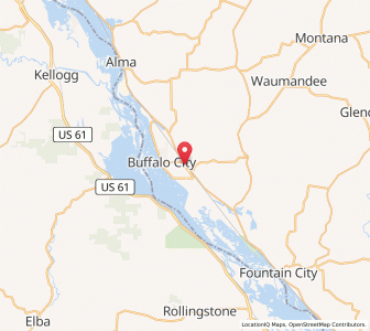 Map of Cochrane, Wisconsin