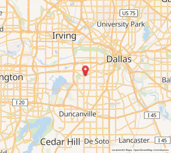 Map of Cockrell Hill, Texas