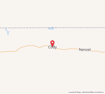 Map of Cody, Nebraska