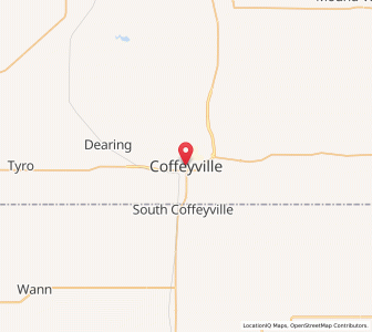 Map of Coffeyville, Kansas