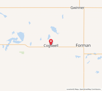 Map of Cogswell, North Dakota