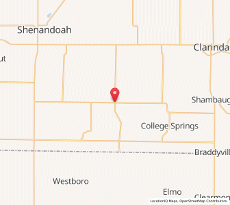 Map of Coin, Iowa