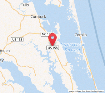 Map of Coinjock, North Carolina