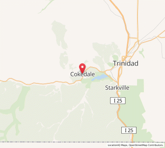 Map of Cokedale, Colorado