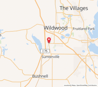 Map of Coleman, Florida