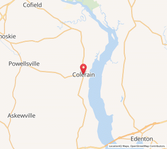 Map of Colerain, North Carolina