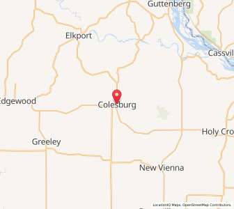 Map of Colesburg, Iowa