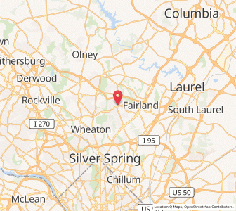 Map of Colesville, Maryland