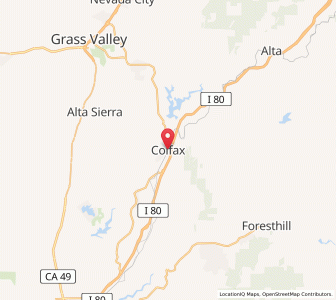 Map of Colfax, California