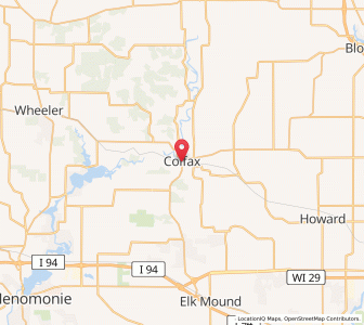 Map of Colfax, Wisconsin