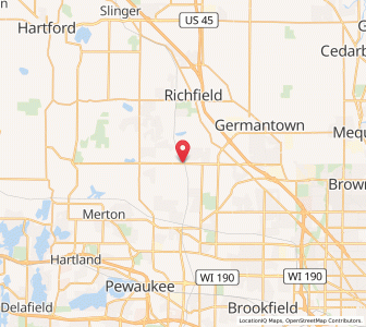 Map of Colgate, Wisconsin