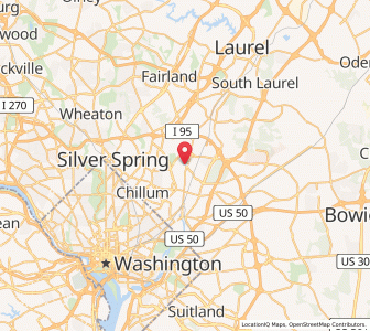 Map of College Park, Maryland