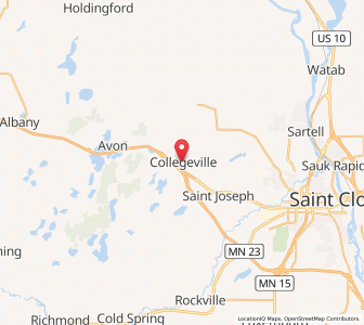 Map of Collegeville, Minnesota