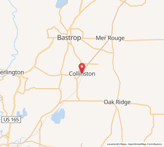 Map of Collinston, Louisiana