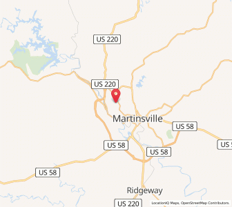 Map of Collinsville, Virginia