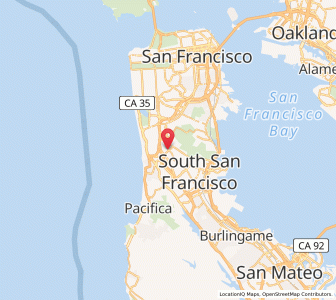 Map of Colma, California