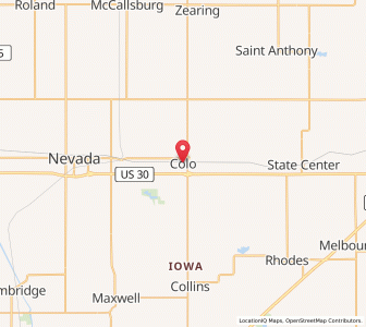 Map of Colo, Iowa