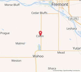 Map of Colon, Nebraska