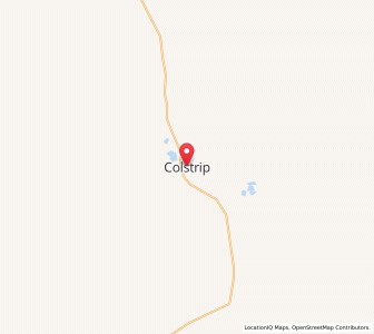 Map of Colstrip, Montana