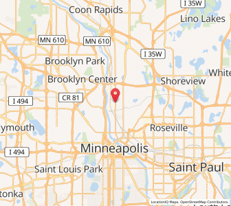 Map of Columbia Heights, Minnesota