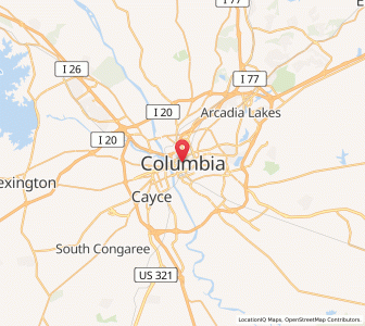 Map of Columbia, South Carolina