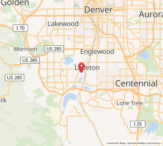 Map of Columbine Valley, Colorado