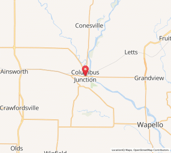 Map of Columbus Junction, Iowa