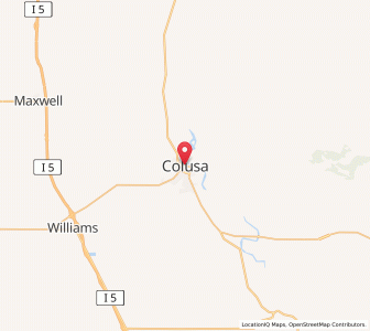 Map of Colusa, California