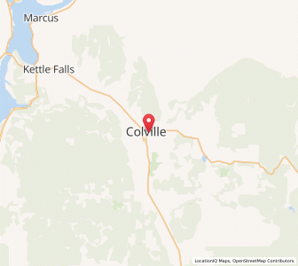 Map of Colville, Washington