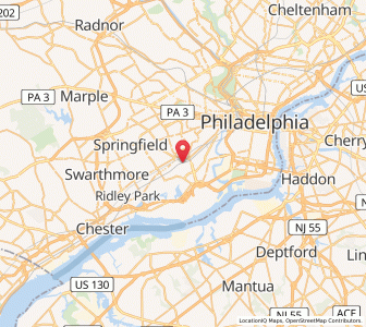 Map of Colwyn, Pennsylvania