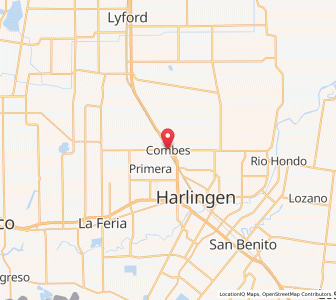 Map of Combes, Texas