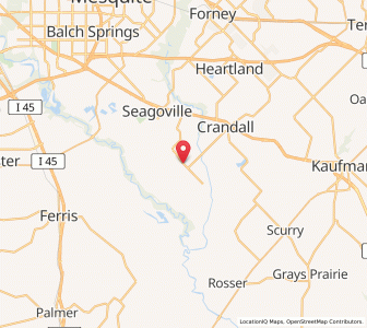 Map of Combine, Texas