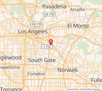 Map of Commerce, California