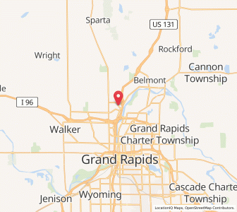 Map of Comstock Park, Michigan