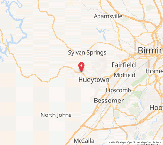 Map of Concord, Alabama