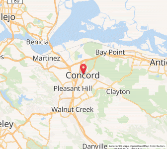 Map of Concord, California