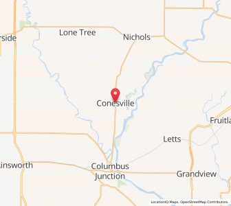Map of Conesville, Iowa