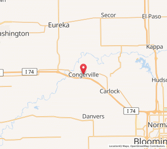 Map of Congerville, Illinois