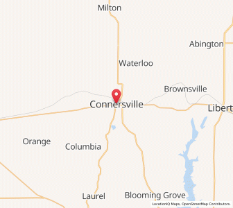 Map of Connersville, Indiana