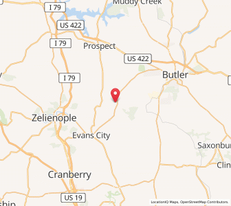 Map of Connoquenessing, Pennsylvania